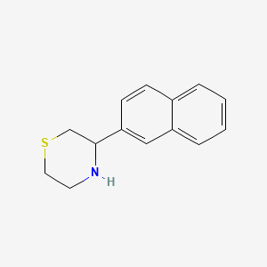 molecular formula C14H15NS B7895614 3-(Naphthalen-2-yl)thiomorpholine 