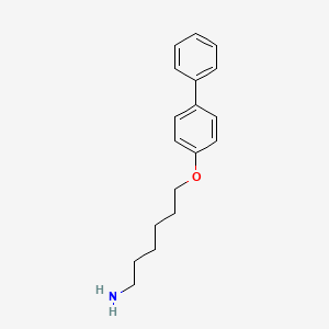 molecular formula C18H23NO B7895645 6-([1,1'-Biphenyl]-4-yloxy)hexan-1-amine 