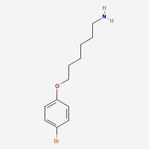 molecular formula C12H18BrNO B7895648 6-(4-Bromophenoxy)hexan-1-amine 
