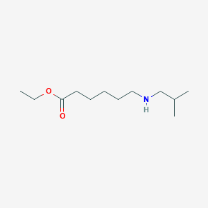molecular formula C12H25NO2 B7895700 Ethyl 6-(isobutylamino)hexanoate 