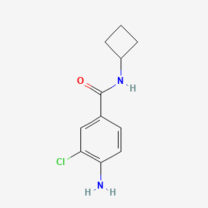 molecular formula C11H13ClN2O B7895720 4-amino-3-chloro-N-cyclobutylbenzamide 