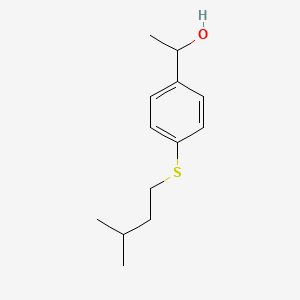 molecular formula C13H20OS B7895734 1-[4-(iso-Pentylthio)phenyl]ethanol 