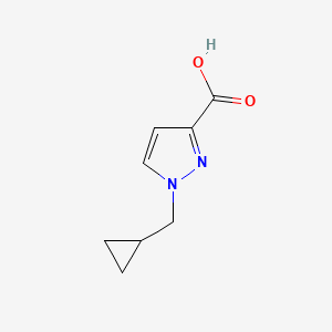 molecular formula C8H10N2O2 B7895762 1-(cyclopropylmethyl)-1H-pyrazole-3-carboxylic acid 