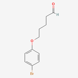 molecular formula C11H13BrO2 B7895771 5-(4-Bromophenoxy)pentanal 