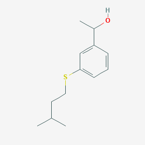 molecular formula C13H20OS B7895803 1-[3-(iso-Pentylthio)phenyl]ethanol 