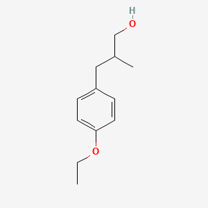 molecular formula C12H18O2 B7895826 3-(4-Ethoxyphenyl)-2-methylpropan-1-ol 