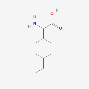 molecular formula C10H19NO2 B7895832 2-Amino-2-(4-ethylcyclohexyl)acetic acid 