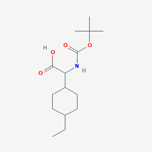 2-{[(tert-Butoxy)carbonyl]amino}-2-(4-ethylcyclohexyl)acetic acid