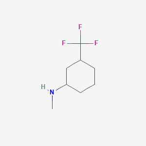 molecular formula C8H14F3N B7895845 N-methyl-3-(trifluoromethyl)cyclohexan-1-amine 
