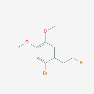 molecular formula C10H12Br2O2 B7895902 1-Bromo-2-(2-bromoethyl)-4,5-dimethoxybenzene CAS No. 69327-12-4