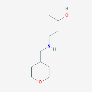 molecular formula C10H21NO2 B7895908 4-[(Oxan-4-ylmethyl)amino]butan-2-ol 