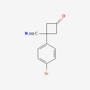 1-(4-bromophenyl)-3-oxoCyclobutanecarbonitrile