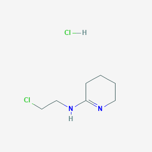 molecular formula C7H14Cl2N2 B7895970 N-(2-chloroethyl)-3,4,5,6-tetrahydropyridin-2-amine hydrochloride 