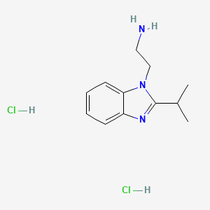 molecular formula C12H19Cl2N3 B7895979 2-(2-isopropyl-1H-benzo[d]imidazol-1-yl)ethanamine dihydrochloride 