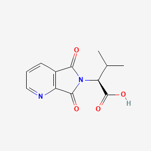 molecular formula C12H12N2O4 B7896001 (S)-2-(5,7-dioxo-5H-pyrrolo[3,4-b]pyridin-6(7H)-yl)-3-methylbutanoic acid 