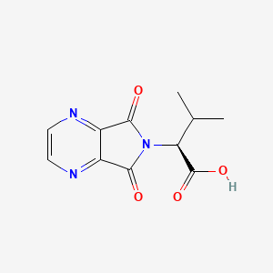 molecular formula C11H11N3O4 B7896021 (S)-2-(5,7-dioxo-5H-pyrrolo[3,4-b]pyrazin-6(7H)-yl)-3-methylbutanoic acid CAS No. 126310-29-0