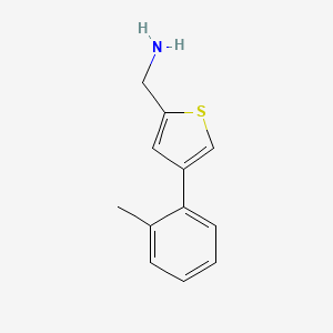 molecular formula C12H13NS B7896052 (4-(o-Tolyl)thiophen-2-yl)methanamine 
