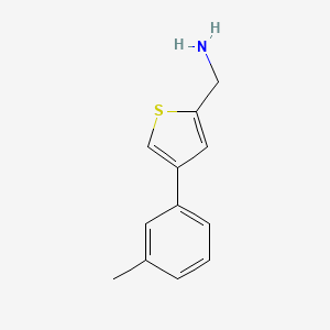 molecular formula C12H13NS B7896065 (4-(m-Tolyl)thiophen-2-yl)methanamine 