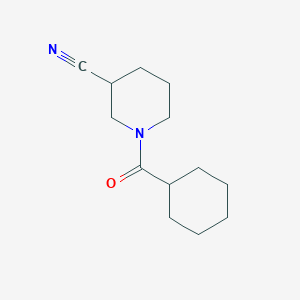 molecular formula C13H20N2O B7896097 1-Cyclohexanecarbonylpiperidine-3-carbonitrile 