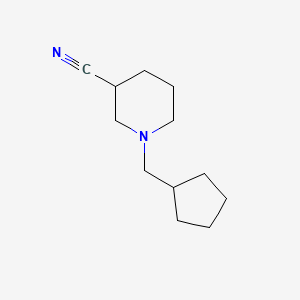 molecular formula C12H20N2 B7896111 1-(Cyclopentylmethyl)piperidine-3-carbonitrile 