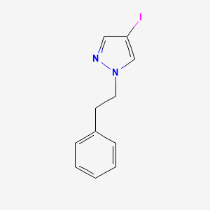 molecular formula C11H11IN2 B7896115 4-iodo-1-(2-phenylethyl)-1H-pyrazole 