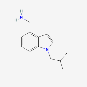 molecular formula C13H18N2 B7896126 C-(1-Isobutyl-1H-indol-4-yl)-methylamine 