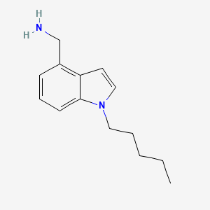 molecular formula C14H20N2 B7896134 (1-Pentyl-1H-indol-4-yl)methanamine 