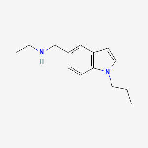 molecular formula C14H20N2 B7896138 Ethyl[(1-propyl-1H-indol-5-yl)methyl]amine 