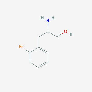 molecular formula C9H12BrNO B7896169 b-Amino-2-bromobenzenepropanol 