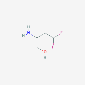 molecular formula C4H9F2NO B7896177 2-Amino-4,4-difluorobutan-1-ol 