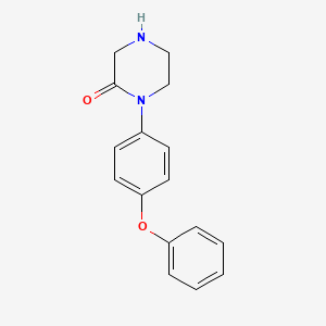 1-(4-Phenoxyphenyl)piperazin-2-one