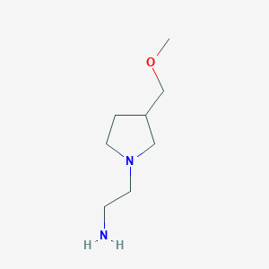 molecular formula C8H18N2O B7896254 2-(3-Methoxymethyl-pyrrolidin-1-yl)-ethylamine 