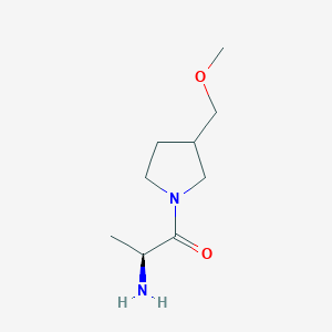 molecular formula C9H18N2O2 B7896262 (S)-2-Amino-1-(3-methoxymethyl-pyrrolidin-1-yl)-propan-1-one 