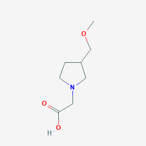 molecular formula C8H15NO3 B7896267 (3-Methoxymethyl-pyrrolidin-1-yl)-acetic acid 