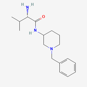 molecular formula C17H27N3O B7896268 (S)-2-Amino-N-(1-benzyl-piperidin-3-yl)-3-methyl-butyramide 