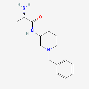 molecular formula C15H23N3O B7896275 (S)-2-Amino-N-(1-benzyl-piperidin-3-yl)-propionamide 