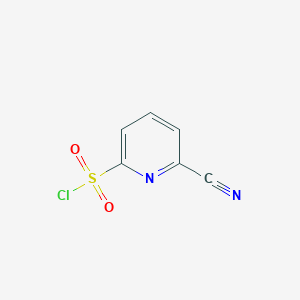 molecular formula C6H3ClN2O2S B7896324 6-Cyanopyridine-2-sulfonyl chloride 