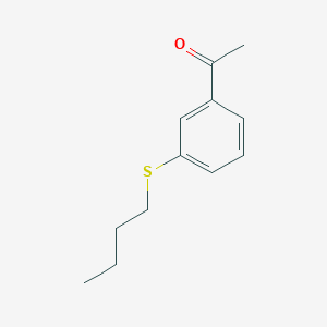 molecular formula C12H16OS B7896335 3'-(n-Butylthio)acetophenone 