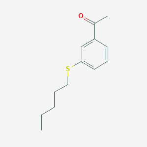 molecular formula C13H18OS B7896346 3'-(n-Pentylthio)acetophenone CAS No. 1443337-25-4