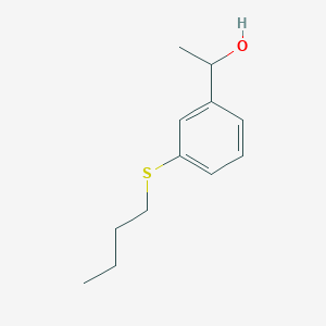 molecular formula C12H18OS B7896349 1-[3-(n-Butylthio)phenyl]ethanol 