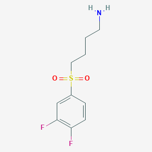 molecular formula C10H13F2NO2S B7896358 4-(3,4-Difluorobenzenesulfonyl)butan-1-amine 