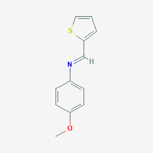 molecular formula C12H11NOS B078964 N-(4-methoxyphenyl)-1-thiophen-2-ylmethanimine CAS No. 13533-27-2