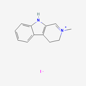 molecular formula C12H13IN2 B7896417 2-Methyl-3,4-dihydro-beta-carbolinium iodide 