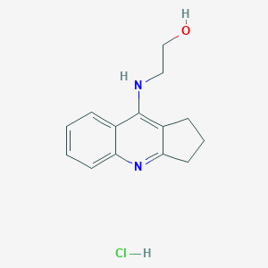 molecular formula C14H17ClN2O B7896500 2-(2,3-dihydro-1H-cyclopenta[b]quinolin-9-ylamino)ethanol;hydrochloride 