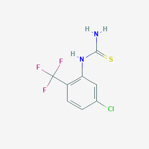 molecular formula C8H6ClF3N2S B7896678 [5-Chloro-2-(trifluoromethyl)phenyl]thiourea 