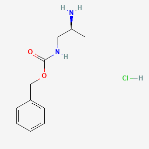 molecular formula C11H17ClN2O2 B7896729 S-1-N-CBZ-propane-1,2-diamine-HCl CAS No. 934634-54-5