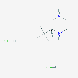 molecular formula C8H20Cl2N2 B7896748 (S)-2-(tert-Butyl)piperazinee 