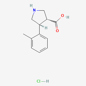 trans-4-(o-Tolyl)pyrrolidine-3-carboxylic acid hydrochloride
