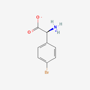 molecular formula C8H8BrNO2 B7896785 (2S)-2-azaniumyl-2-(4-bromophenyl)acetate 