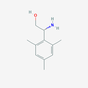 molecular formula C11H17NO B7896806 (R)-2-Amino-2-mesitylethanol 